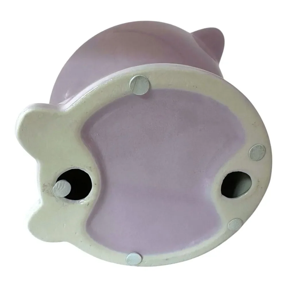NEW NICE PAWS - Tilted Elevated Ceramic Cat Food/Water Bowl in Light Lavender